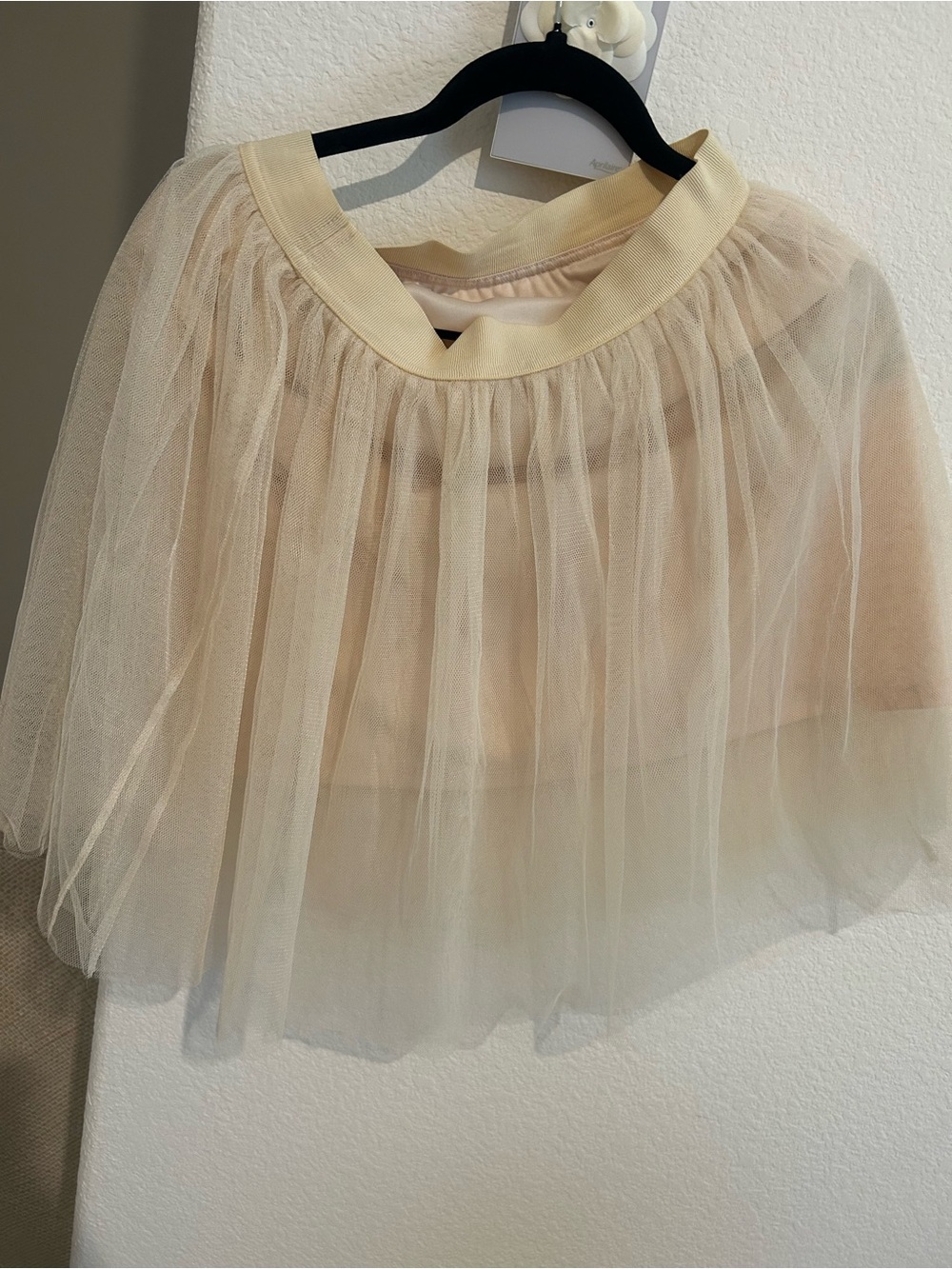 LC Lauren Conrad Beige Tulle Skater Mini Skirt - Picture 2 of 4